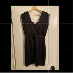 BCBG Black Silk Mini Dress